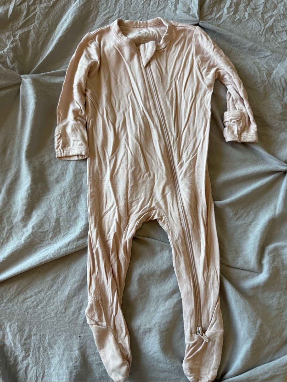 Kyte BABY Blush Pink Footed Zippered One-Piece Pajamas